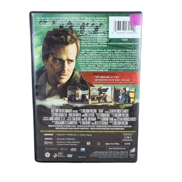 KAW (DVD, 2007) RARE Raven HORROR - Sean Patrick Flanery DVD Ex Video Rental - Picture 2 of 4
